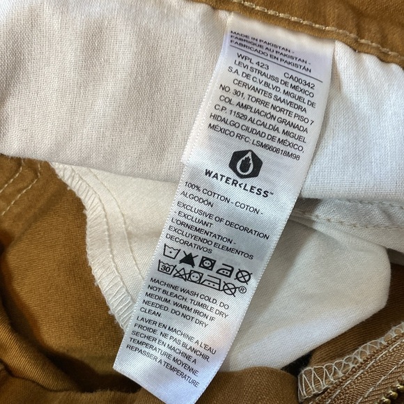 DENIZEN from Levi's 90's Loose Straight Golden Hour Jeans Women’s 10 Tan Cargo - Picture 7 of 17